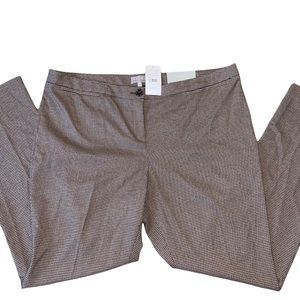 NWT! Laura Plus Houndstooth Straight Leg Pants